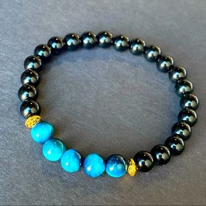 Natural Beaded Stretchy Bracelet